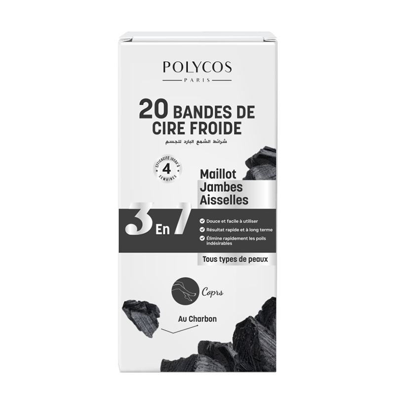 BANDE DE CIRE FROIDE AU CHARBON ( CORPS )
