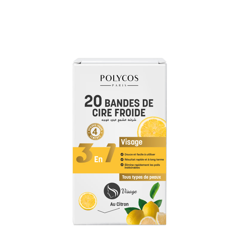 bande de CIRE FROIDE  au citron ( visage)