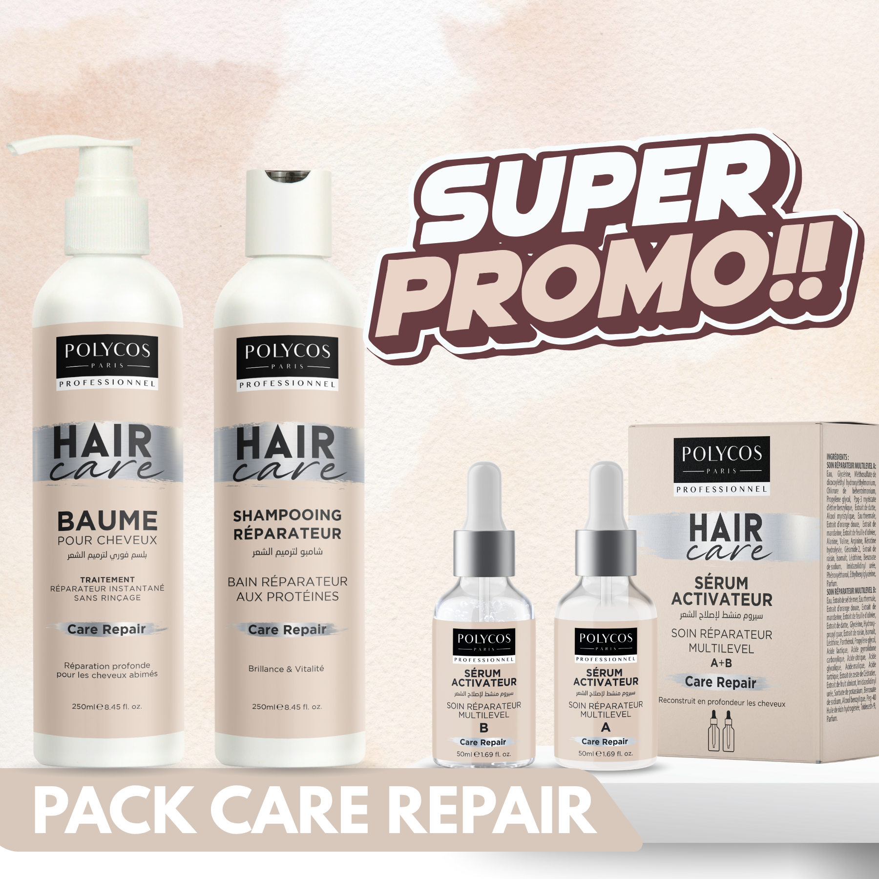 PACK DE SOIN CHEVEUX CARE REPAIR